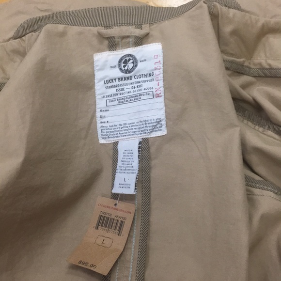 Large Lightweight Khaki Jacket by Lucky Brand NWT - Picture 7 of 8